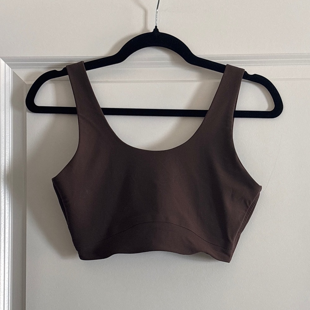 All in Motion Everyday Soft Sports Bra Espresso Brown Medium - Picture 2 of 5